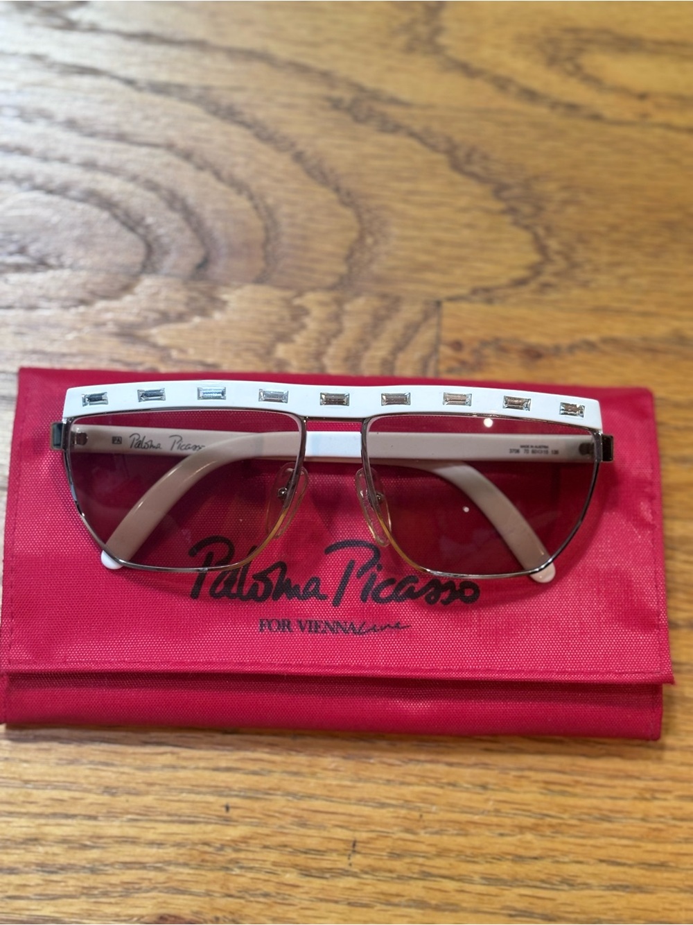 Vintage Paloma Picasso Vienna Line Designer Sunglasses Made in Austria 80s Chic